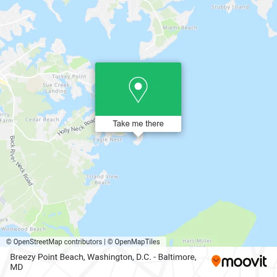 Breezy Point Beach map