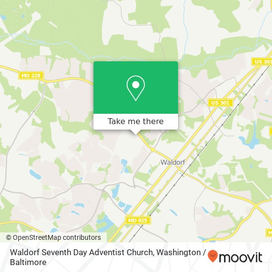 Mapa de Waldorf Seventh Day Adventist Church