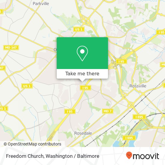 Mapa de Freedom Church