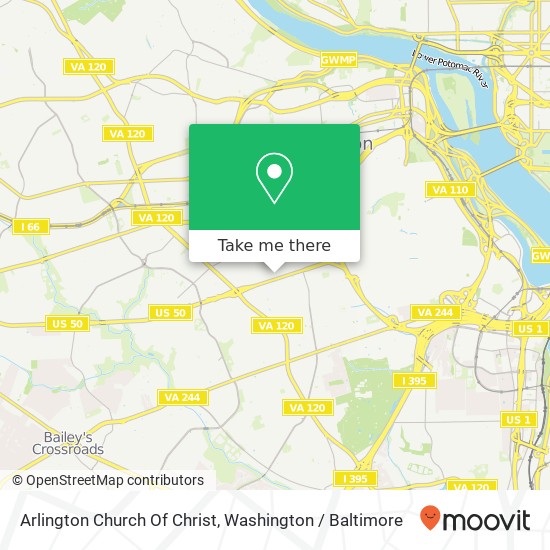 Arlington Church Of Christ map