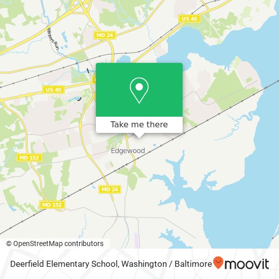 Deerfield Elementary School map