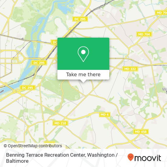 Mapa de Benning Terrace Recreation Center