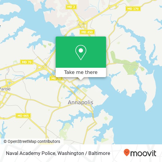 Mapa de Naval Academy Police