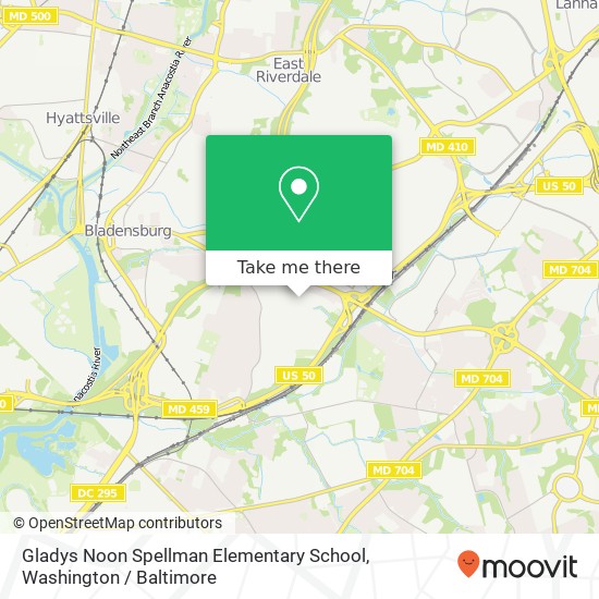 Mapa de Gladys Noon Spellman Elementary School