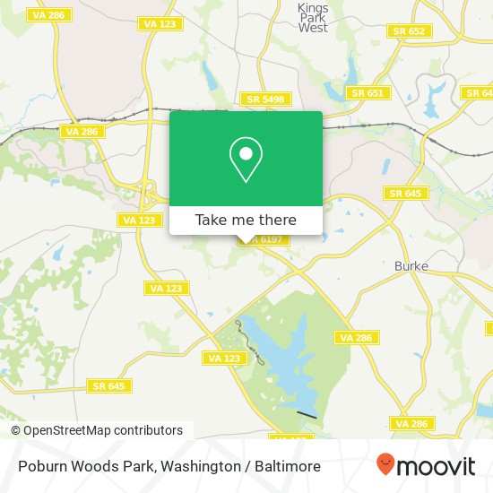 Poburn Woods Park map