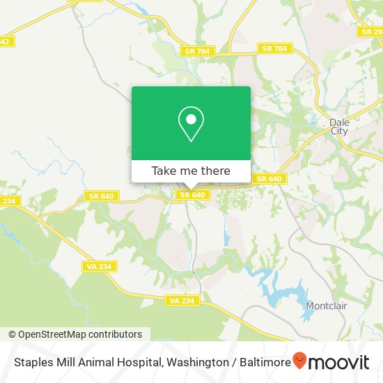 Mapa de Staples Mill Animal Hospital