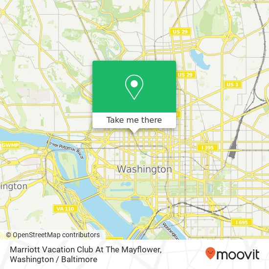 Marriott Vacation Club At The Mayflower map