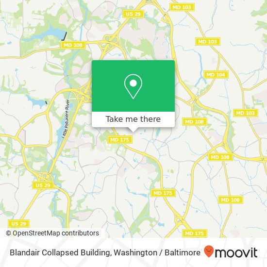 Mapa de Blandair Collapsed Building