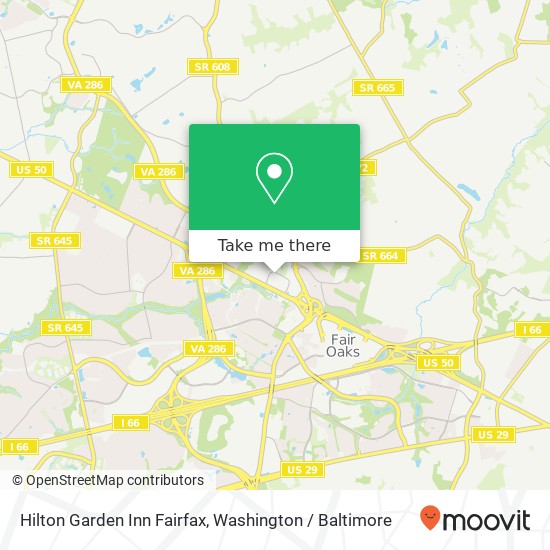 Mapa de Hilton Garden Inn Fairfax