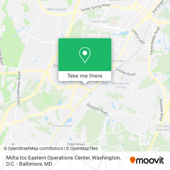 Mapa de Mdta Icc Eastern Operations Center