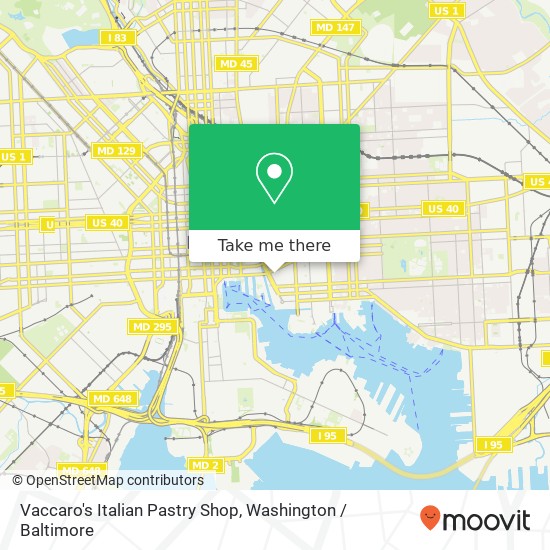 Mapa de Vaccaro's Italian Pastry Shop