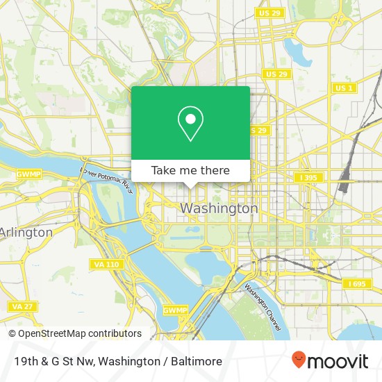 Mapa de 19th & G St Nw