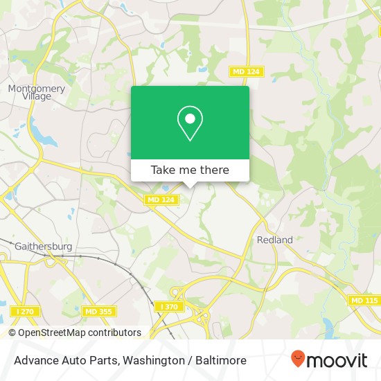 Advance Auto Parts map