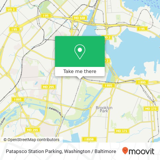 Mapa de Patapsco Station Parking