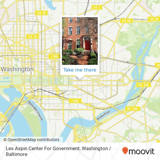 Les Aspin Center For Government map
