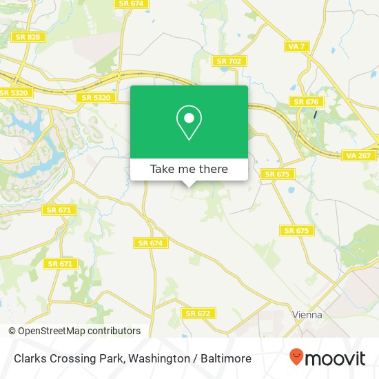 Mapa de Clarks Crossing Park