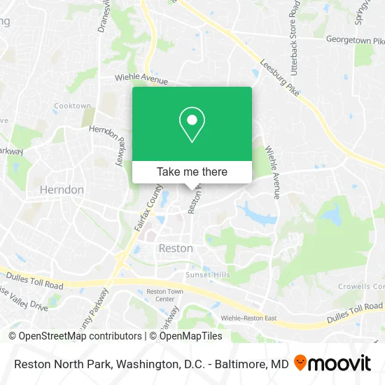 Reston North Park map
