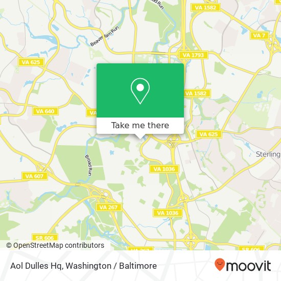 Aol Dulles Hq map