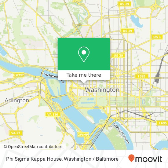 Mapa de Phi Sigma Kappa House
