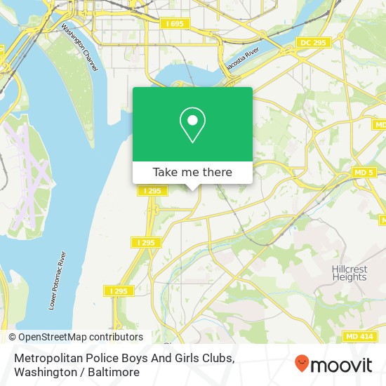 Metropolitan Police Boys And Girls Clubs map