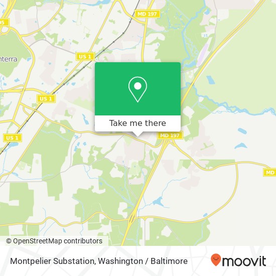 Mapa de Montpelier Substation