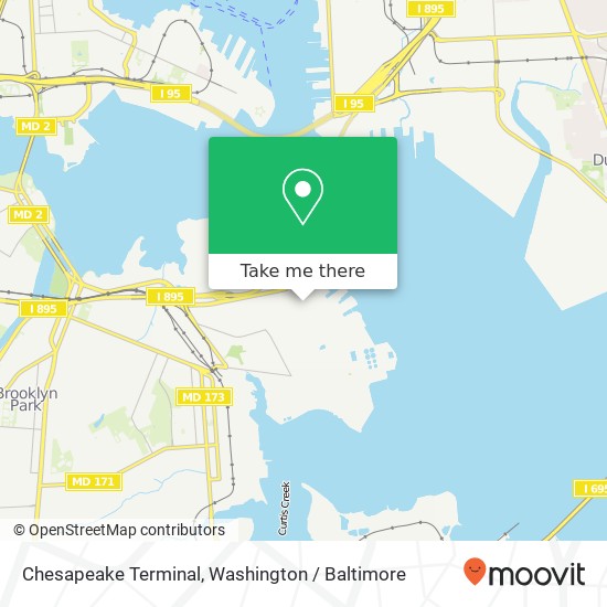 Mapa de Chesapeake Terminal