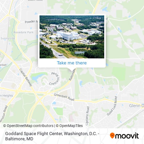 Goddard Space Flight Center map