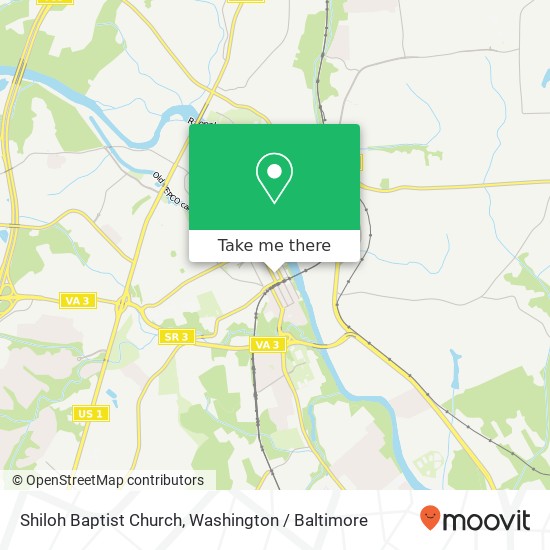 Shiloh Baptist Church map