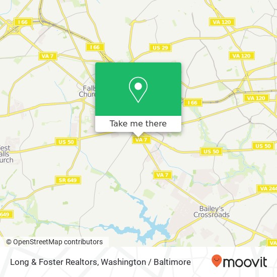 Long & Foster Realtors map