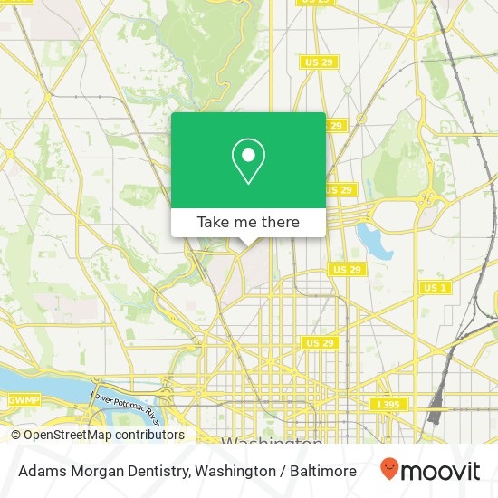 Mapa de Adams Morgan Dentistry