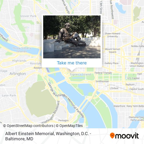 Albert Einstein Memorial map