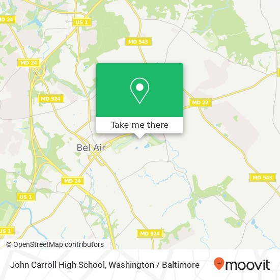 Mapa de John Carroll High School