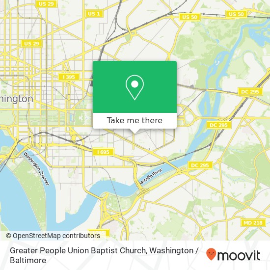 Greater People Union Baptist Church map
