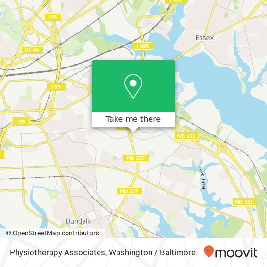 Physiotherapy Associates map