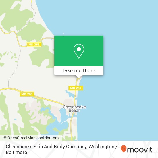 Mapa de Chesapeake Skin And Body Company