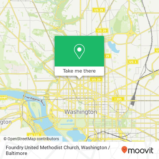 Foundry United Methodist Church map