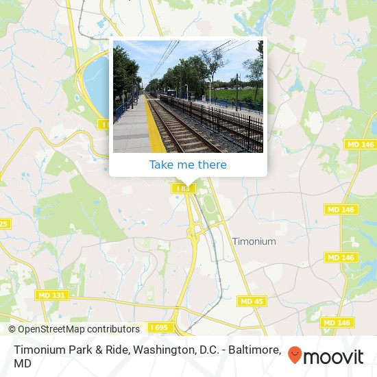 Timonium Park & Ride map