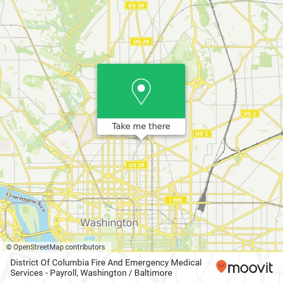 District Of Columbia Fire And Emergency Medical Services - Payroll map