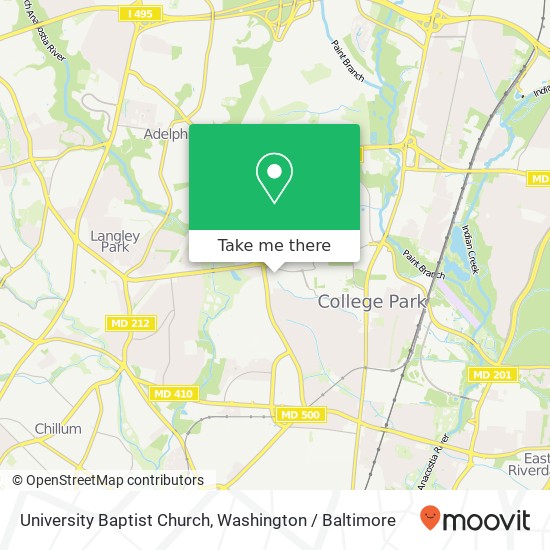 University Baptist Church map