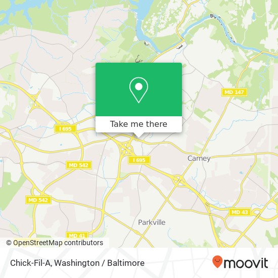 Chick-Fil-A map