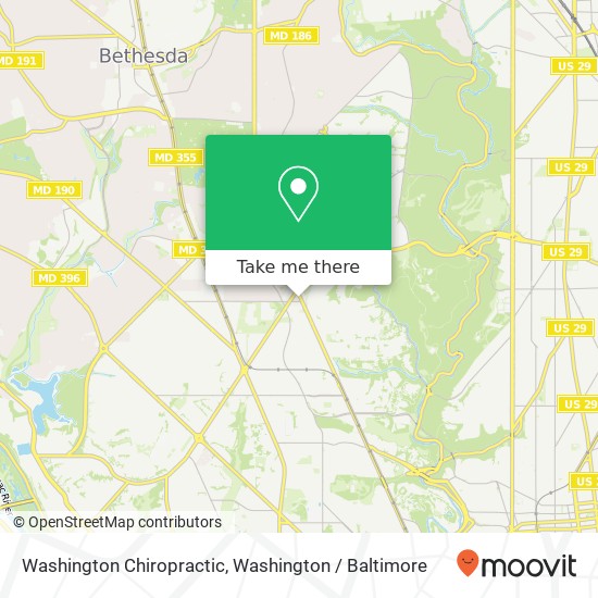 Washington Chiropractic map