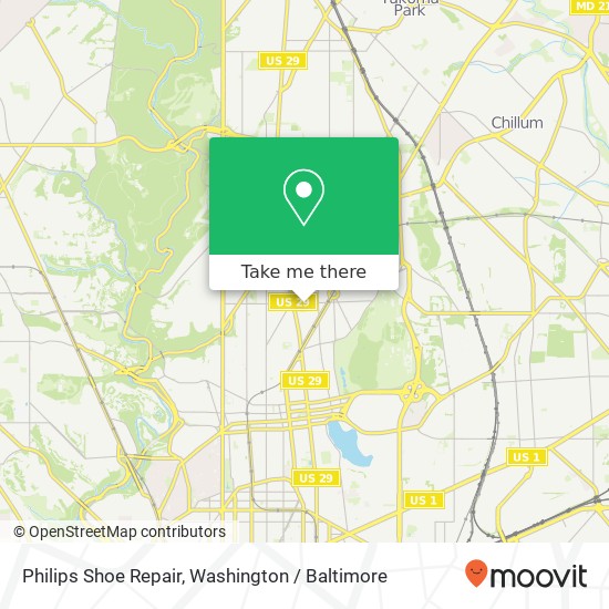 Mapa de Philips Shoe Repair