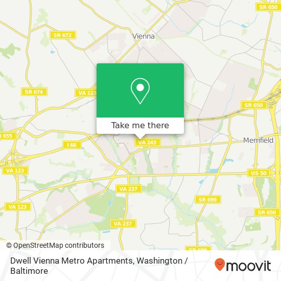 Mapa de Dwell Vienna Metro Apartments