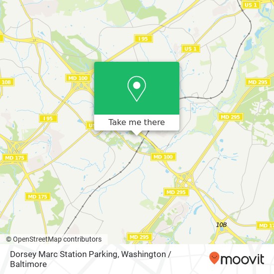 Mapa de Dorsey Marc Station Parking