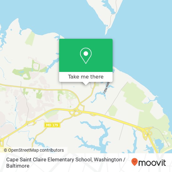 Cape Saint Claire Elementary School map