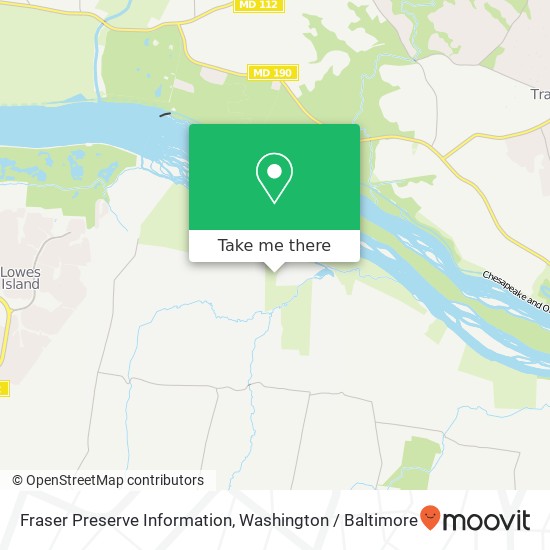 Fraser Preserve Information map
