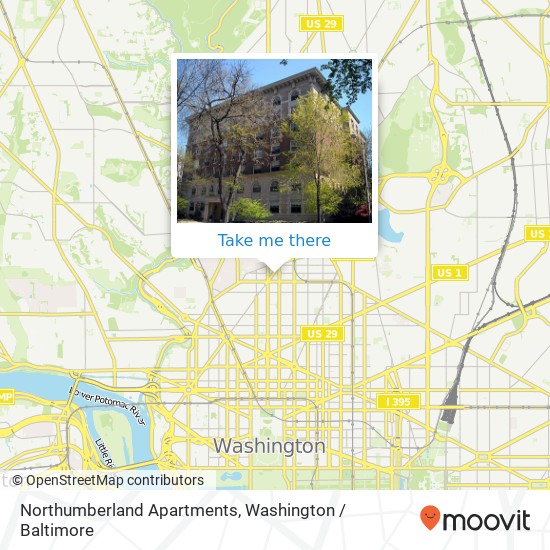 Northumberland Apartments map