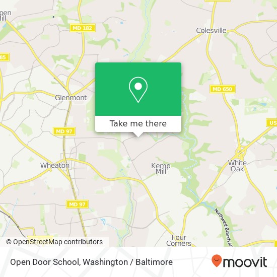Open Door School map