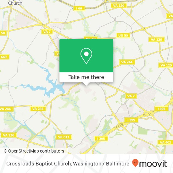 Crossroads Baptist Church map