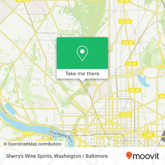 Sherry's Wine Spirits map